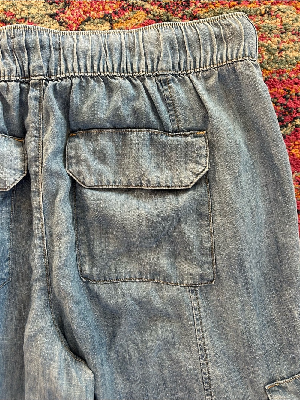 Lane Bryant | Women’s Chambray Blue High Rise Pull On Drawstring Jogger Pants 14 - Picture 8 of 16